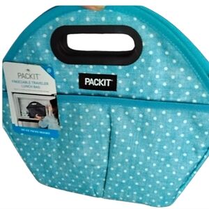 PackIt Freezable Traveler Lunch Bag  Expandable Collapsible NEW